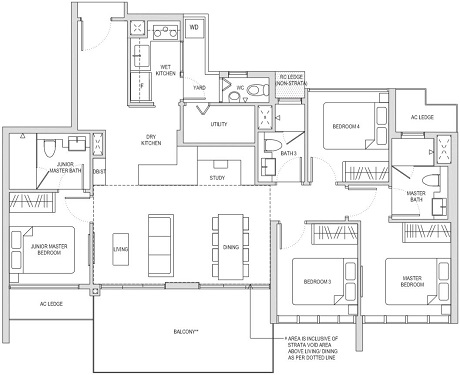 Affinity at Serangoon Singapore Condominium Floor Plan