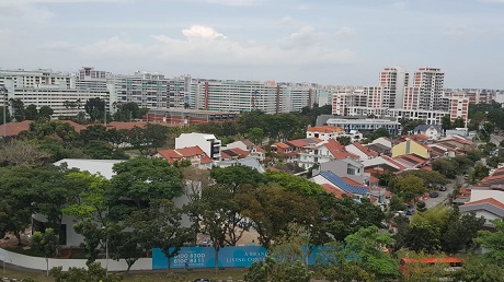 HUDC BLK716 View from 12th floor North