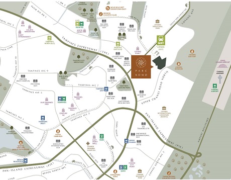 Parc Komo Location Map