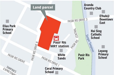 Pasir Ris 8 location map