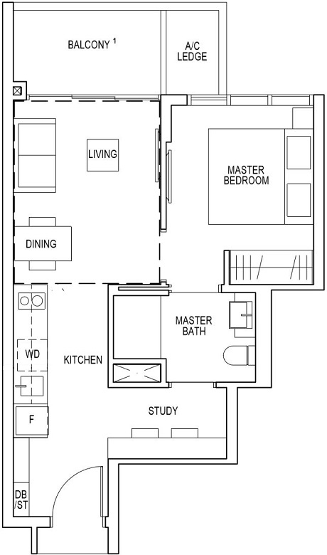 Riverfront Residences Floor Plan