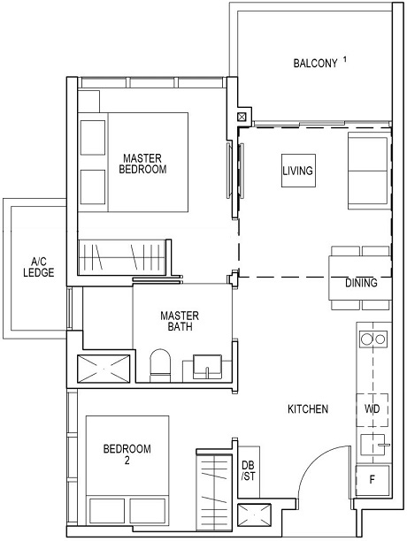 Riverfront Residences Floor Plan