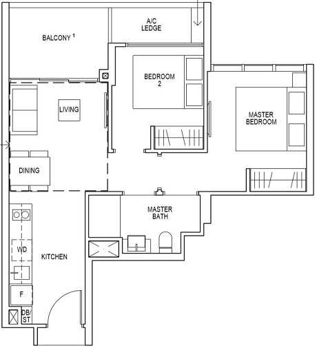 Riverfront Residences Floor Plan