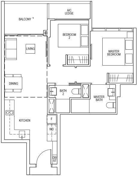 Riverfront Residences Floor Plan