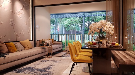 The jovell Show Flat Living Area