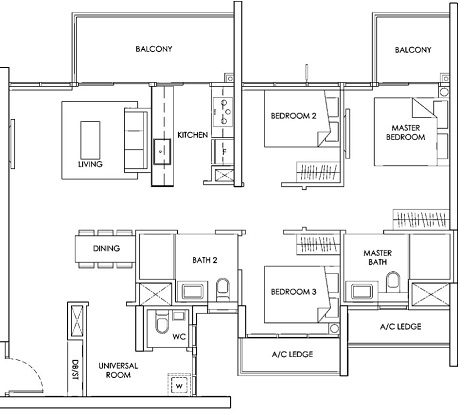 The Alps Residences Condominium Floor Plan