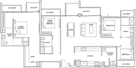 The Alps Residences Condominium Floor Plan
