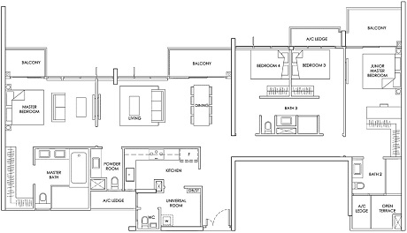 The Alps Residences Condominium Floor Plan