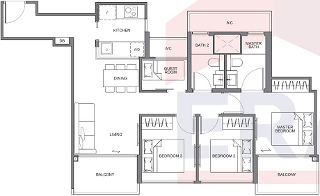 The Navian Freehold Floor Plan