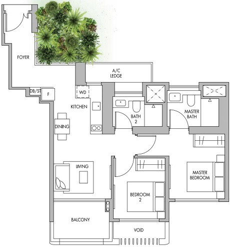The Tre Ver Floor Plan