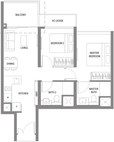 Twin VEW Condo Floor Plan Singapore