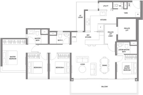 Twin VEW Condominium Singapore Floor Plan